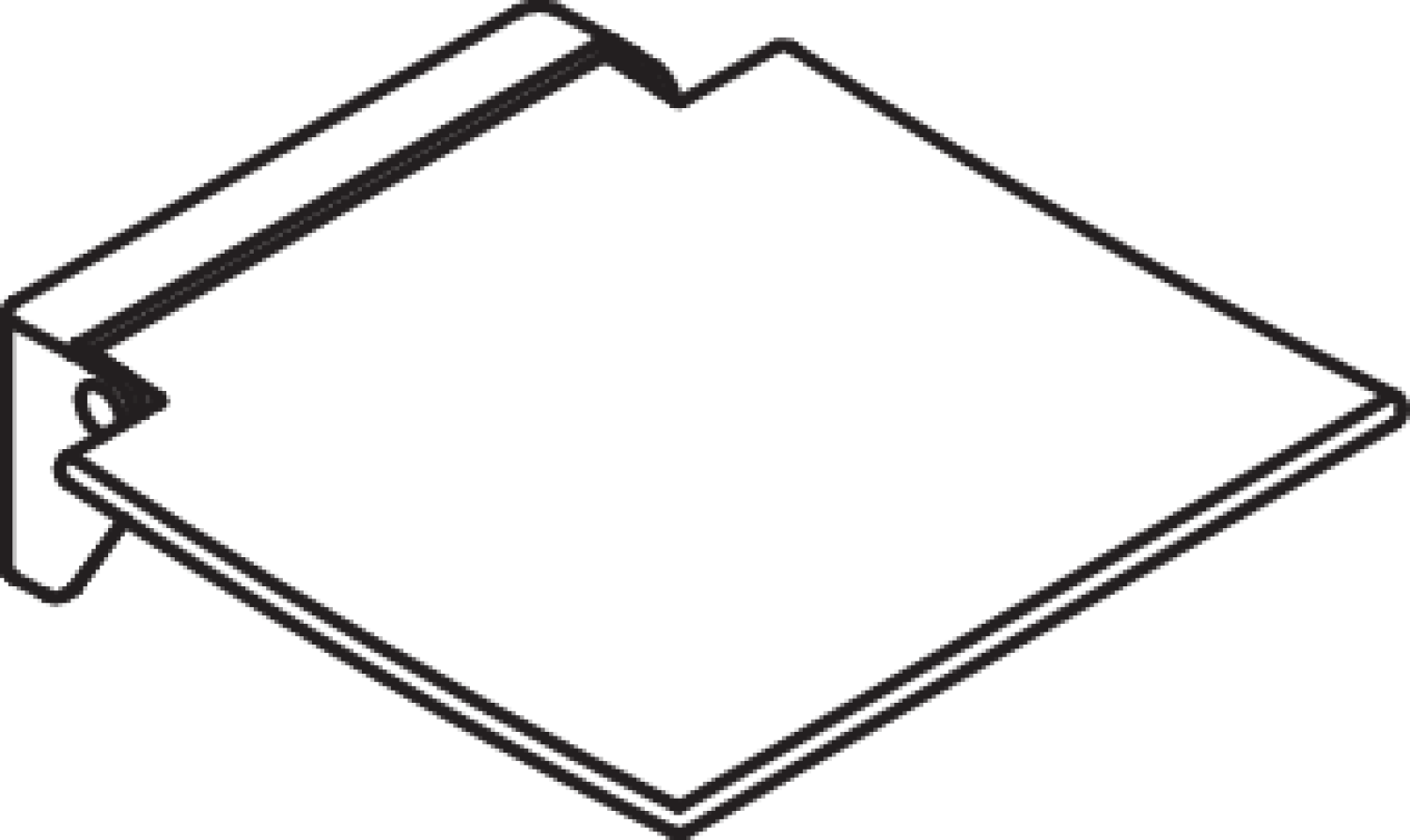 HEWI Klappsitz 350, B:350, T:373, schliff, Sitzf. farb. signalweiß