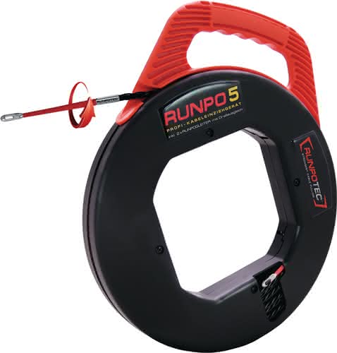 Kabeleinziehgerät RUNPO 5 Band-L.30m Biege-R.15mm Kabel-D.5,3mm RUNPOTEC Kabeleinziehgerät RUNPO 5 Band-L.30m Biege-R.15mm Kabel-D.5,3mm RUNPOTEC