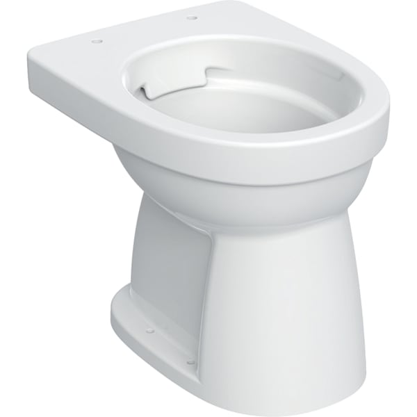 Geberit Renova Stand-WC Flachspüler Abg. vertikal, Rimfree, weiß