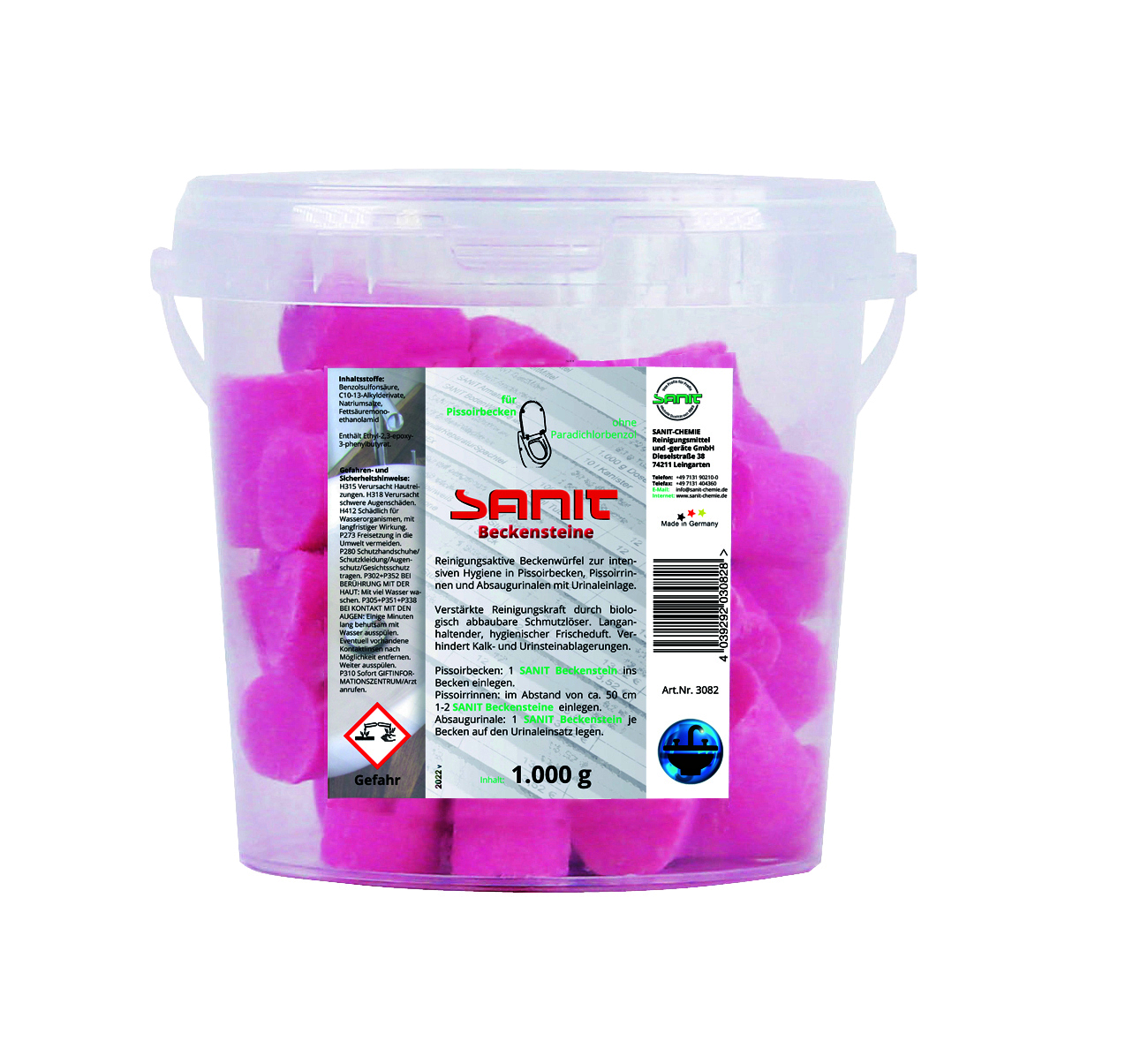 SANIT-CHEMIE Beckensteine 48 Stück 1.000 g Dose SANIT-CHEMIE Beckensteine 48 Stück 1.000 g Dose