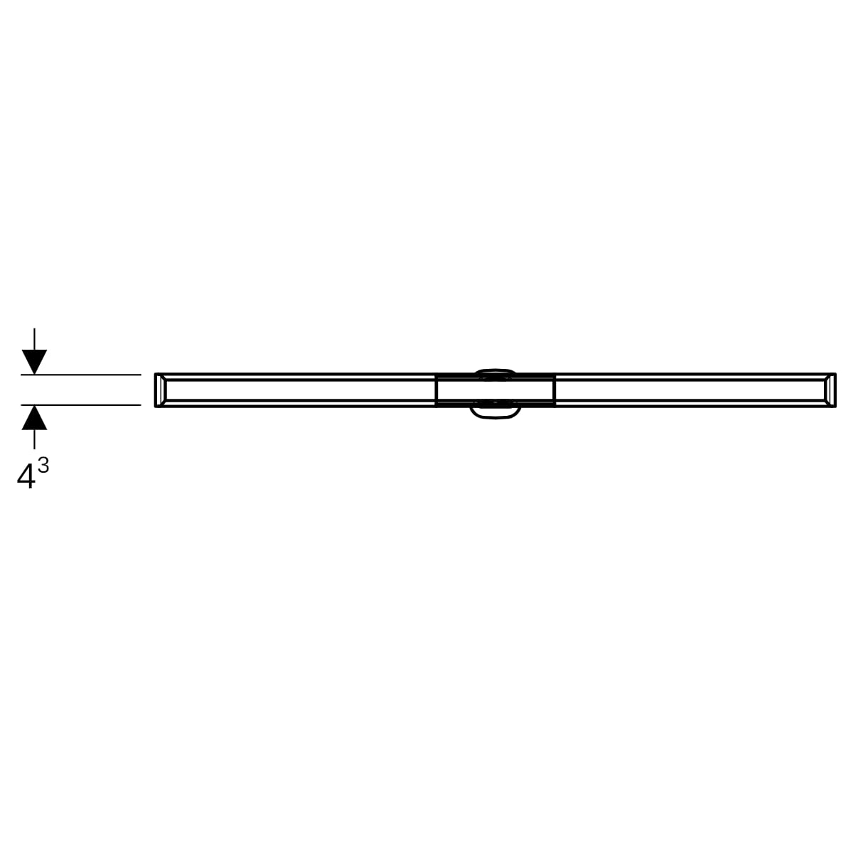 Geberit CleanLine20 Duschrinne L:30-130 cm edst. poliert / edst. gebürstet