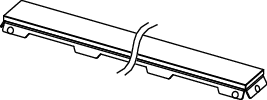 TECEdrainline Glasabdeckung, weiß satiniert, 1200 mm