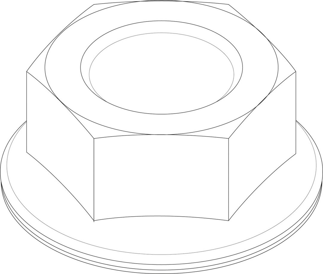 BOSCH Ersatzteil TTNR: 8738805028 Mutter M6 EN 1661 - 8.8 A3K everp (10x)