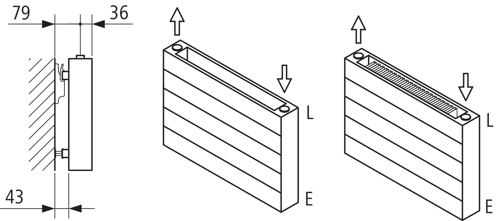 Kermi Heizwand HHN Typ22 BH630x122x1000 QN1800,weiß,6bar,o.Abd.,AB12,LH540
