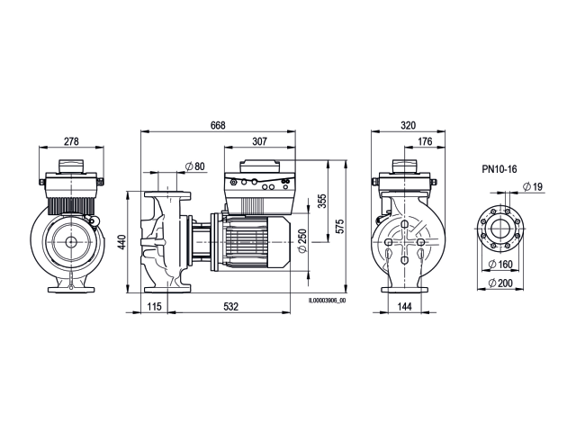BIRAL Inline-Pumpe VivarA M 80-25 440