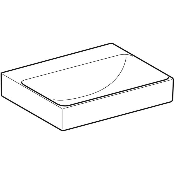 Geberit ONE Handwaschbecken 50x41 cm o. Hl., o. Ül., weiß, KeraTect