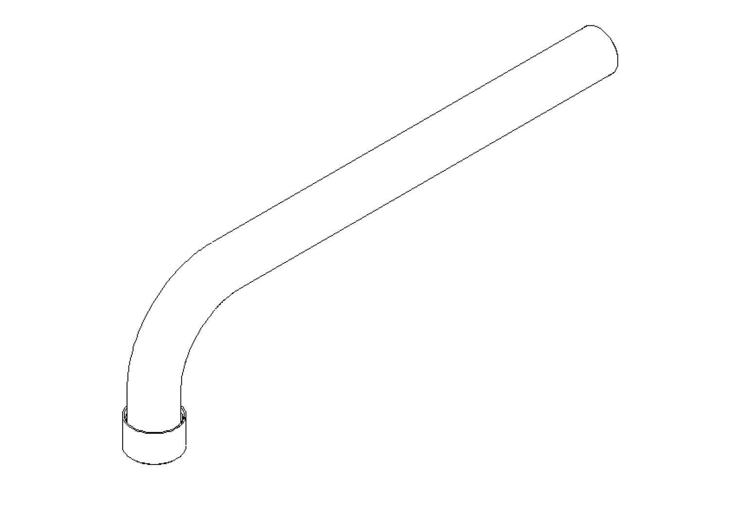 DO Auslauf ERSATZTEILE 90282507600 D 22 x 256 mm Chrom