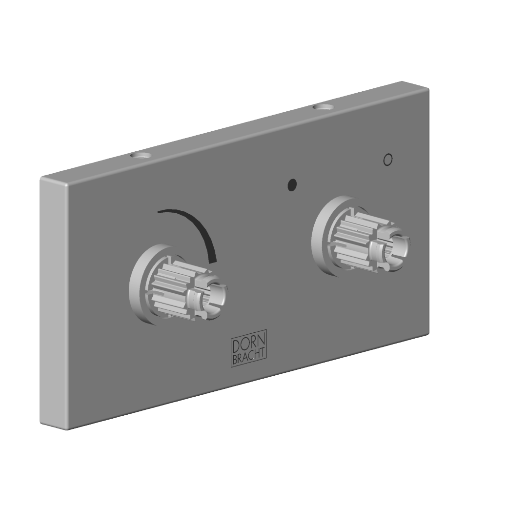 Dornbracht Rosette mit Symbolen ERSATZTEILE  04279802800 60 x 240 x 28 mm Chrom