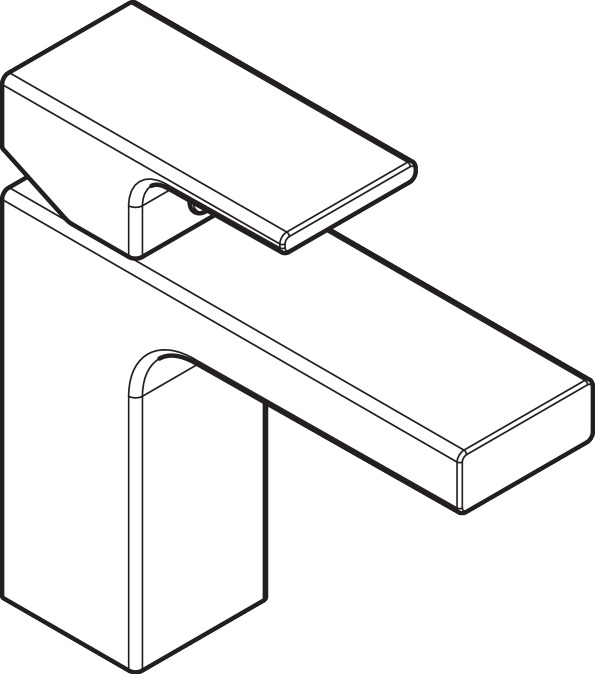 Hansgrohe Waschtischmischer 100 Vernis Shape chrom Hansgrohe Waschtischmischer 100 Vernis Shape chrom