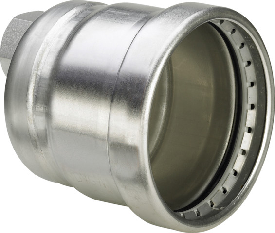 Viega Verschlusskappe Sanpress Inox XL 2356XL in 76,1 x Rp3/4 Edelstahl