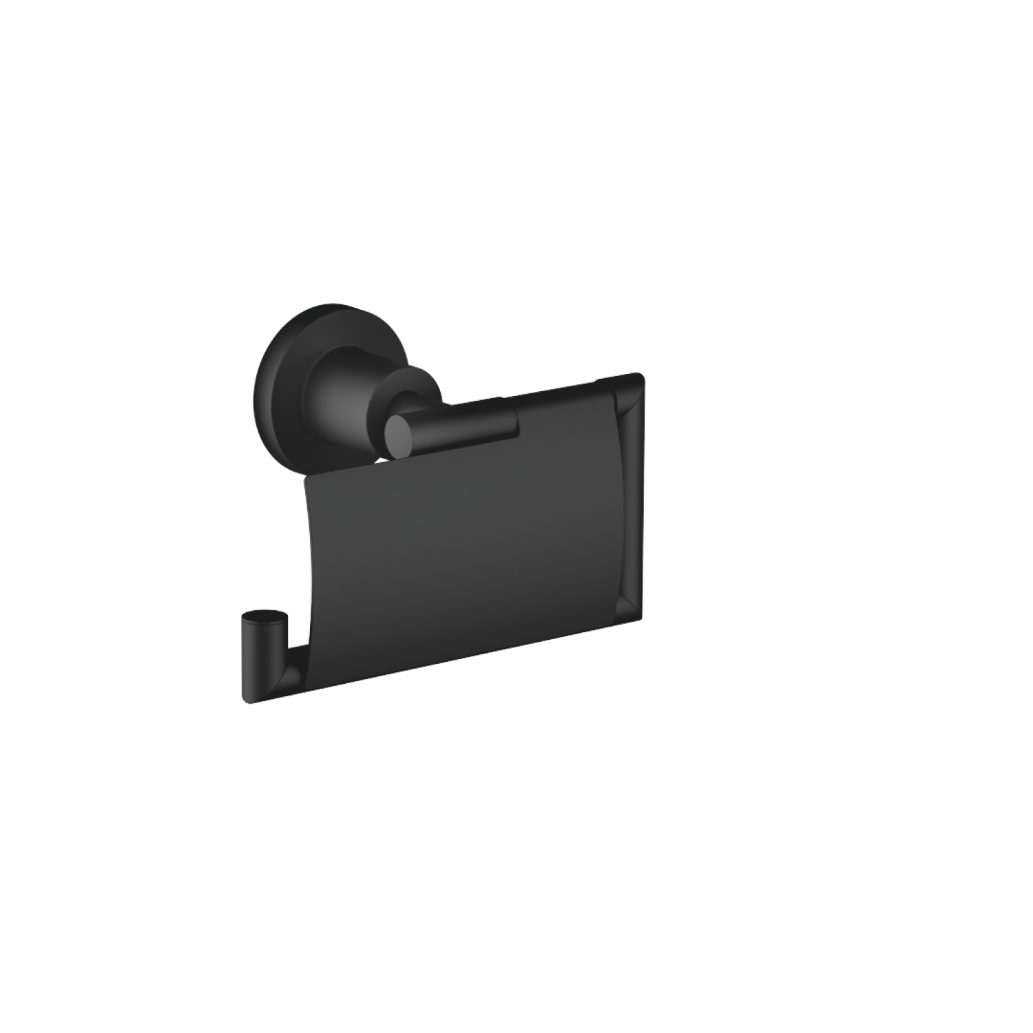 DO Papierrollenhalter mit Deckel TARA 83510892 Schwarz matt