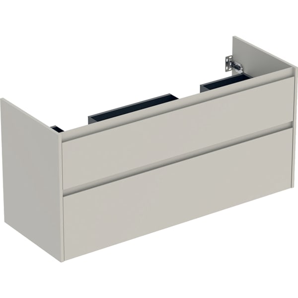 Geberit Unterschrank für DMWT, 2 Schubladen B:130cm, sandgrau matt