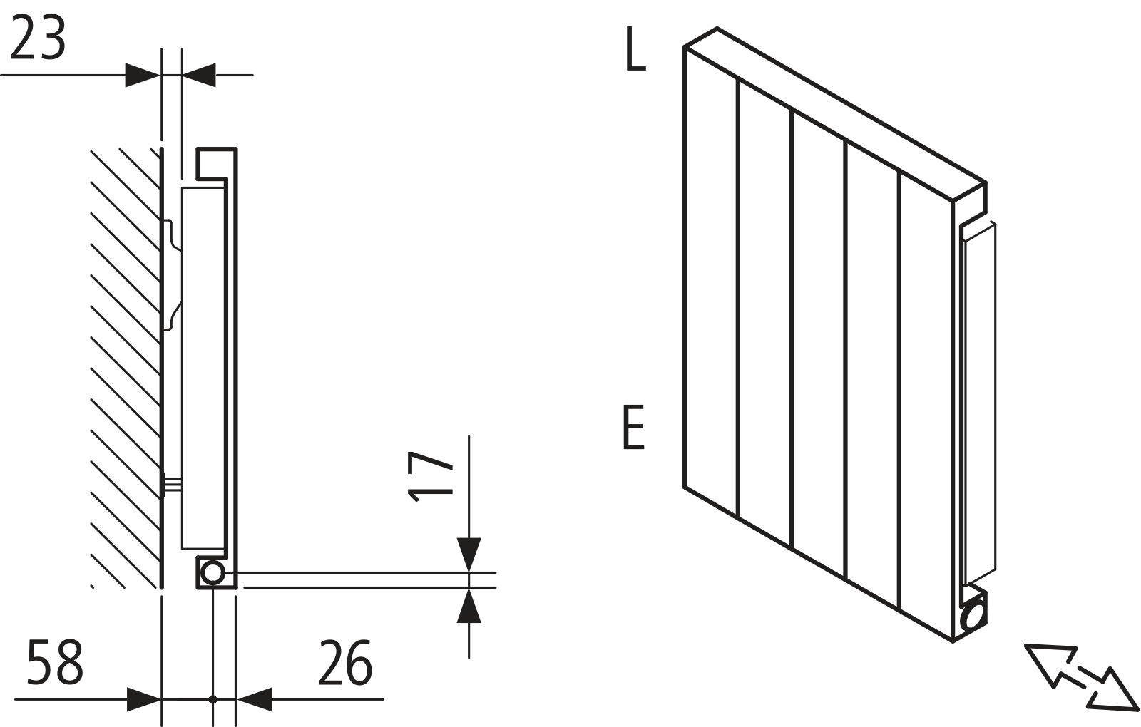 Kermi Heizwand HVN Typ11 BH2000x61x420 QN1137, RAL9016, 6 bar, ANB12