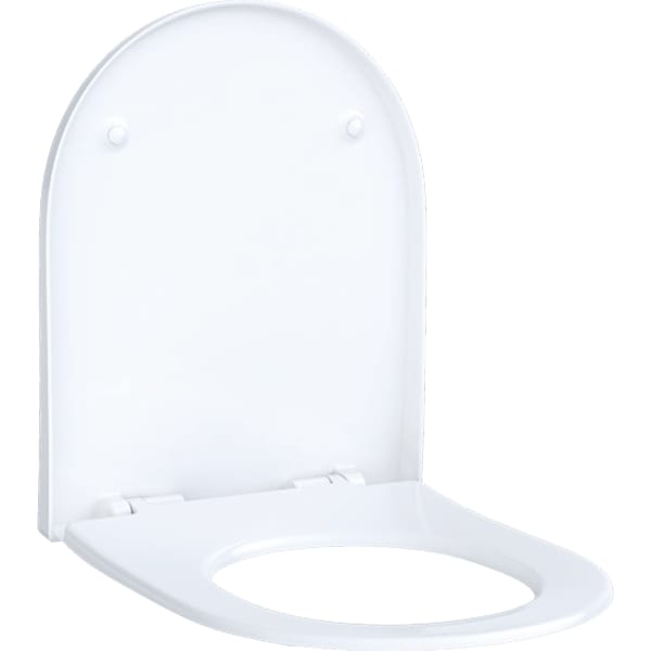 Geberit Acanto WC-Sitz mit Absenkautomatik Quick Release, antibakteriell, weiß Geberit Acanto WC-Sitz mit Absenkautomatik Quick Release, antibakteriell, weiß