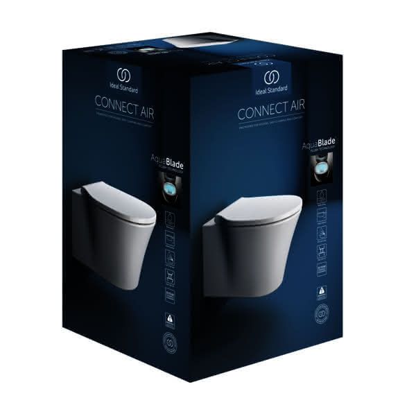 IS Wand-T-WC-Kombipaket Connect Air, AQUABLADE,mit Softclosing,365x540mm,Weiß