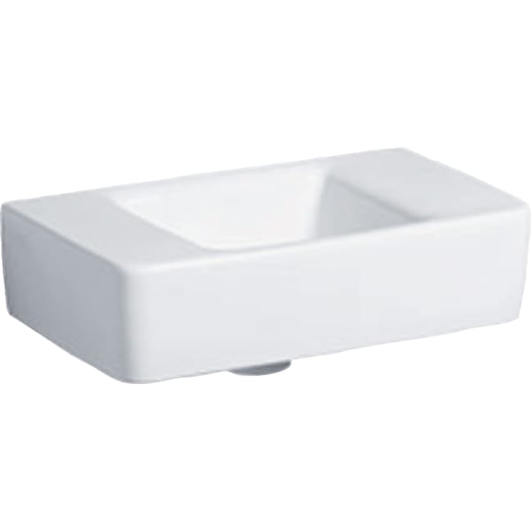 Geberit Renova Compact HWB, verk. Ausladung 40x25cm, o. Hl., o. Ül., weiß, KeraTect Geberit Renova Compact HWB, verk. Ausladung 40x25cm, o. Hl., o. Ül., weiß, KeraTect