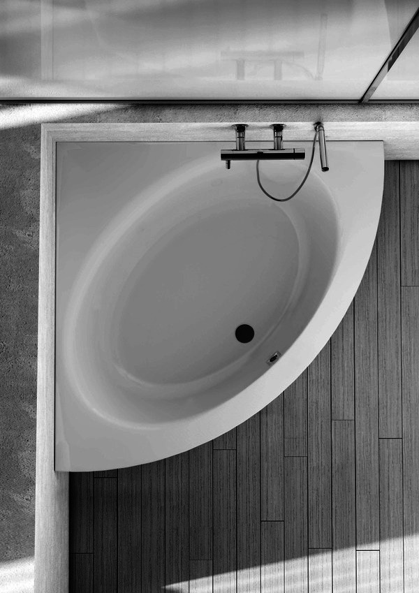 IS Eck-Badewanne Connect Air, 1200x1200x465mm, Weiß
