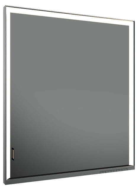 KEUCO SPS R. Lumos 14311, r., o. Ablagef., Einbau, silb-elox., 650x735x165mm
