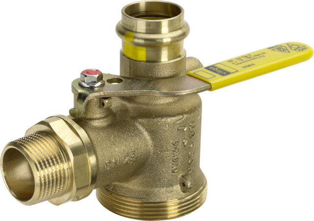 Viega Gaszähler-Kugeleckhahn 2644S in 28mm x (4,0m3) Rotguss Viega Gaszähler-Kugeleckhahn 2644S in 28mm x (4,0m3) Rotguss