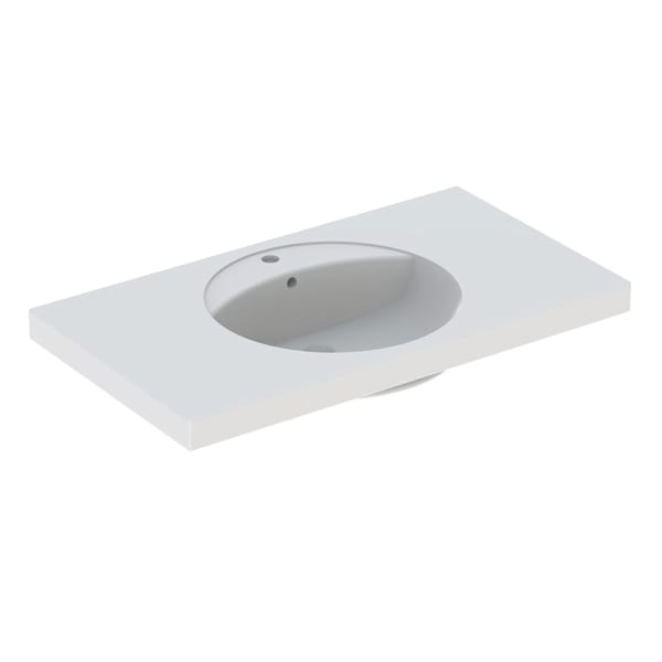 Geberit Preciosa Waschtisch mit Ablagefläche 100x55cm, m. Hl., m. Ül., weiß Geberit Preciosa Waschtisch mit Ablagefläche 100x55cm, m. Hl., m. Ül., weiß
