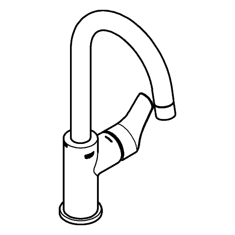 GROHE EH-WT-Batterie Eurosmart 23970_3 L-Size Push-open Ablaufgarnitur chrom