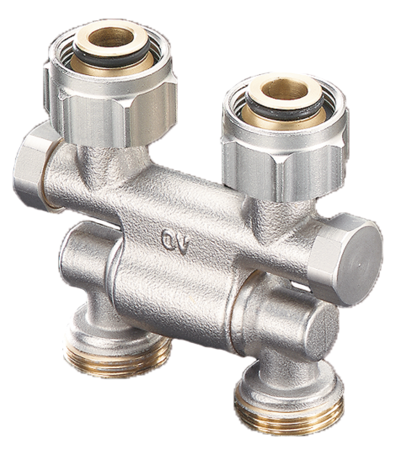 OVENTROP-Absperrverschraubung ZB "Multiflex F", schwenkbar, 3/4"ÜMx3/4"AG