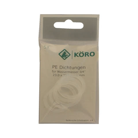 KÖRO 5x PE-Ring 30x38x2 mm 1", f. Wasserz.Anschl., KTW, W270