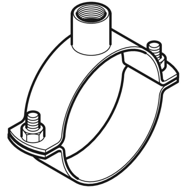 Geberit Rohrschelle mit Gewindemuffe G1 1/4 d200
