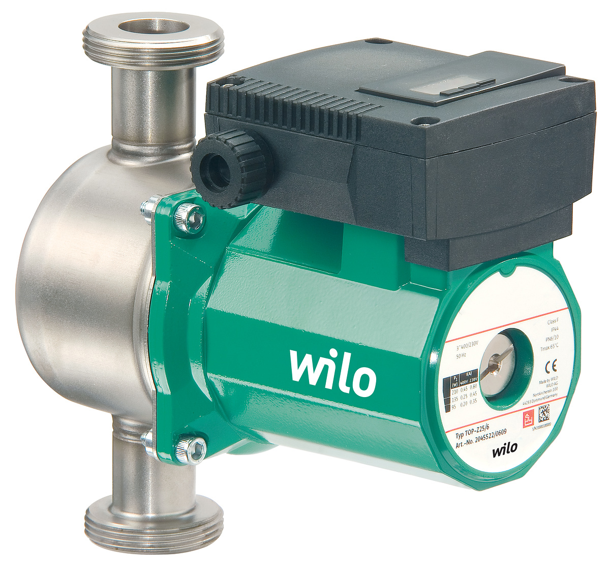 Wilo Nassläufer-Standardpumpe TOP-Z 20/4 (1x230 V, PN 10, Inox),G11/4