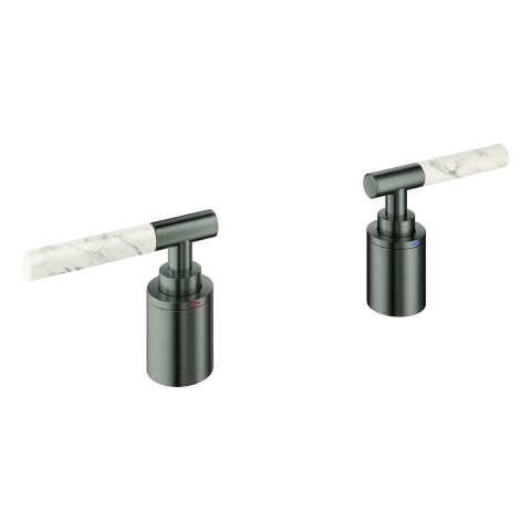 GROHE Hebelgriffe Atrio Private C. 48464 White Attica Caesarstone hard graph. gb.