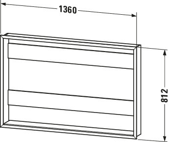 Duravit Einbauset f. LM Spiegelschränke