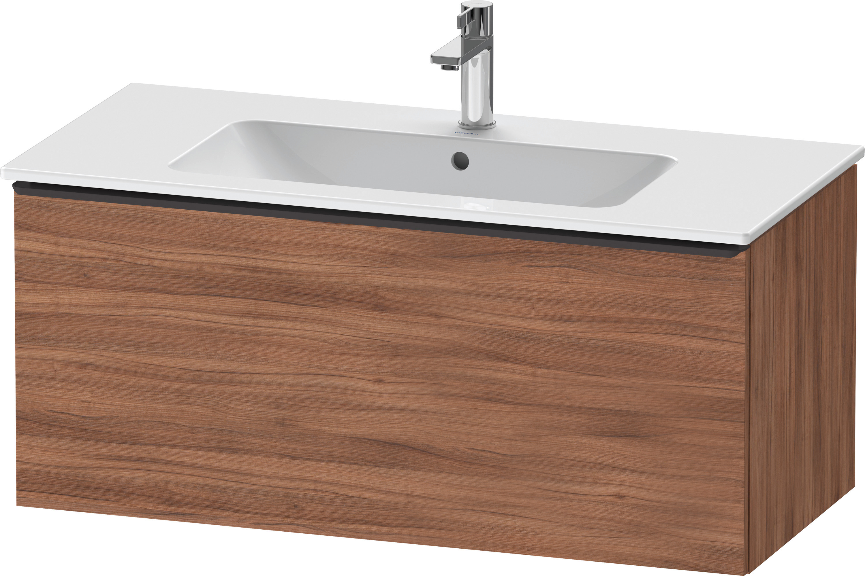 Duravit D-Neo WTU,Wdh,Ausz:1,Gr:Diamant Schw. 1010x462x440mm,Nussbaum Matt, Dekor