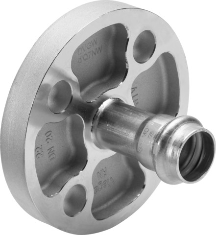 Viega Flanschübergang Sanpress Inox G 0259 in 28mm x DN25 Edelstahl