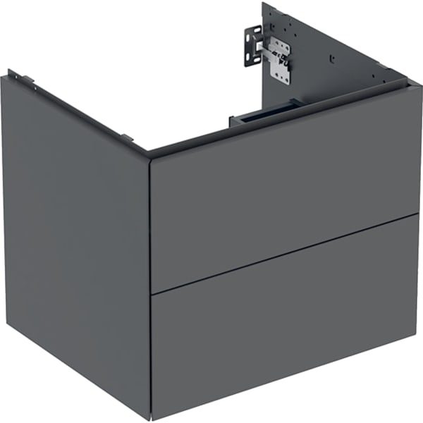 Geberit ONE Unterschrank für WT/-Platte 2 Schubl., 59,2x50,4x47cm, lava matt