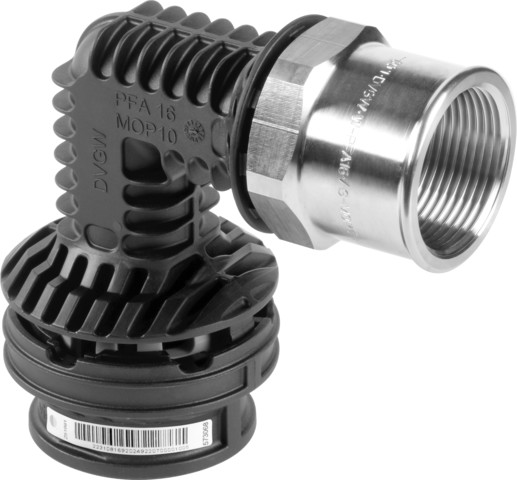 Viega Bogen 90 Grad SC Geopress K 9714.2TW in 63mm x Rp2 Kunststoff