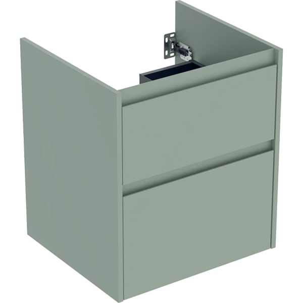 Geberit Unterschrank für MWT, 2 Schubladen B:55cm, salbeigrün matt