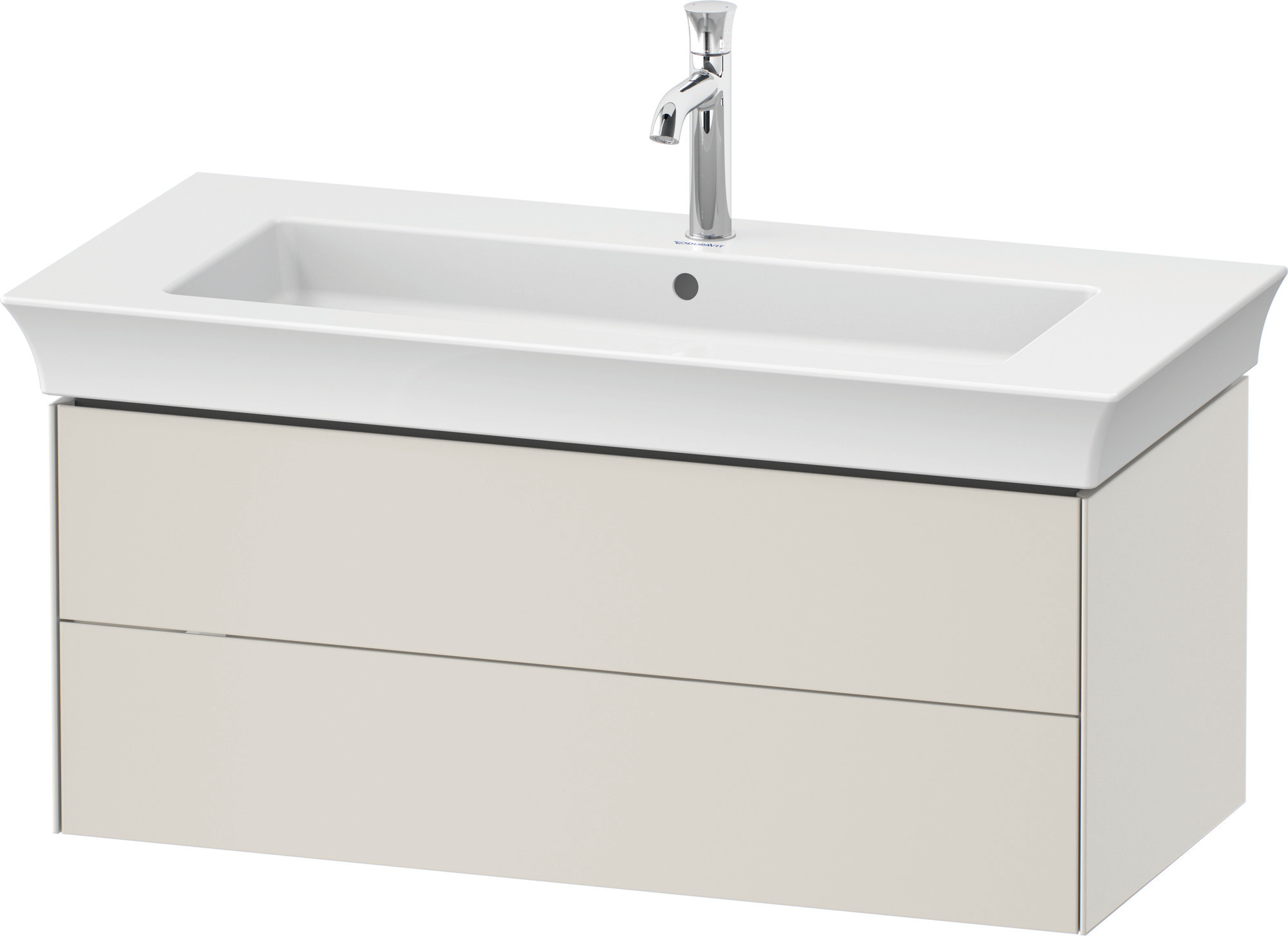 Duravit WTU White Tulip wandh., 2 SchKa 410x984x458mm, Nordic Weiß Seidenmatt