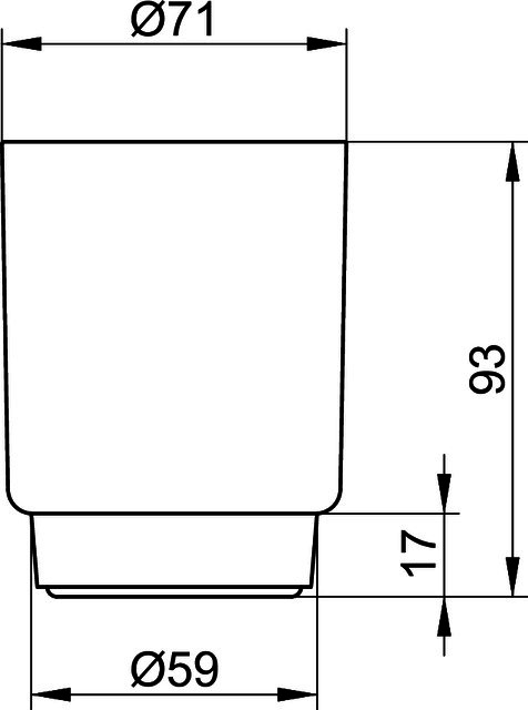 KEUCO Acrylglas-Becher Plan 14950