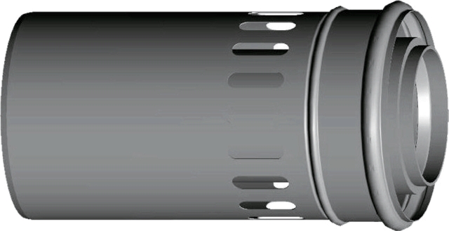 Wolf Abgasrohr DN80/125 konzentrisch mit Belüftung, 250 mm, aus PP Wolf Abgasrohr DN80/125 konzentrisch mit Belüftung, 250 mm, aus PP