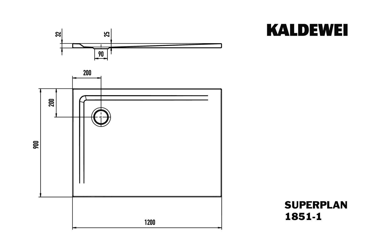 KA DW SUPERPLAN Mod.1851-1,900x1200mm, manhattan