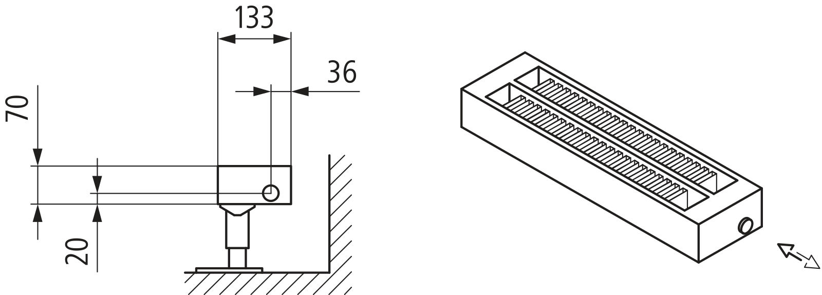 Kermi Konvektor Typ32 BH140x133x900mm QN790,weiß,6 bar, m. Abd., AB Uni.