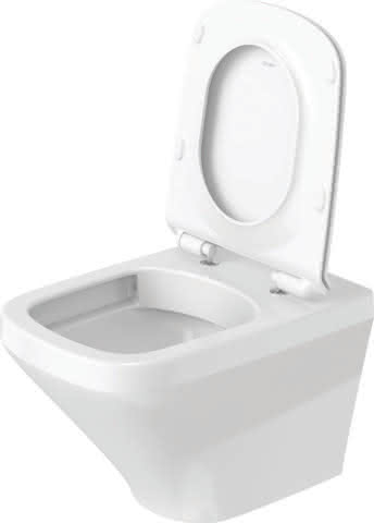 DU WC-Sitz DuraStyle mit SoftClose Scharniere edelstahl, weiß