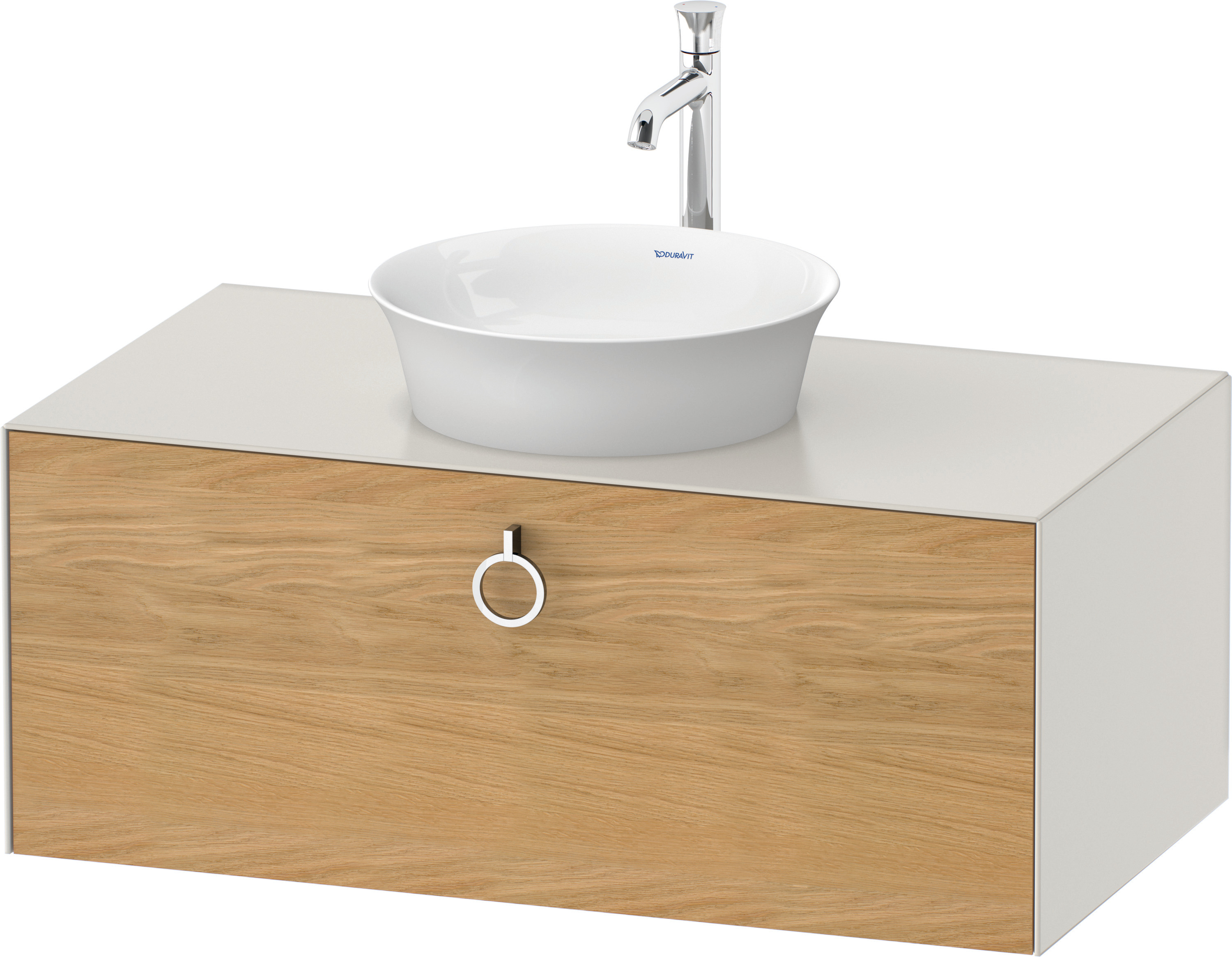 Duravit WTU wandh. White Tulip,1 Ausz.,mit Griff,408x1000x550,Eiche N.M./No.W.Sdm
