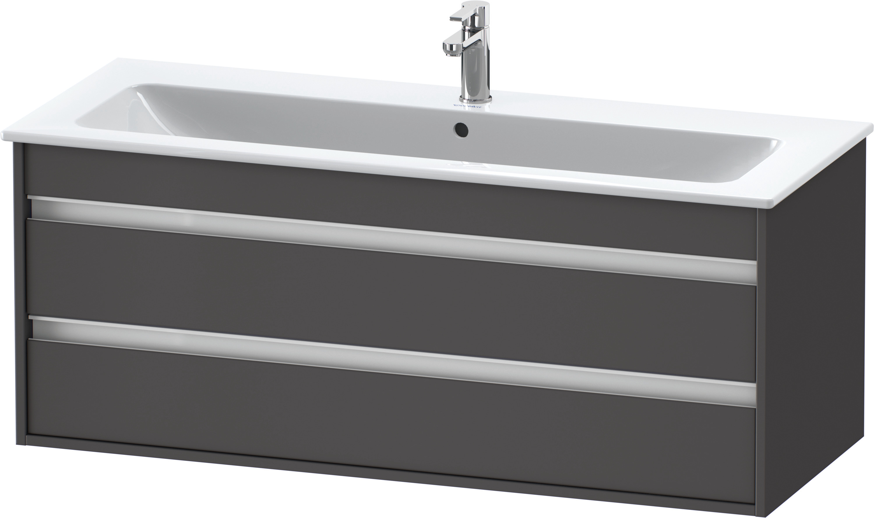 Duravit WTU Ketho f. ME by Starck, 2 Schubk. 480x1200x475mm, Graphit Matt