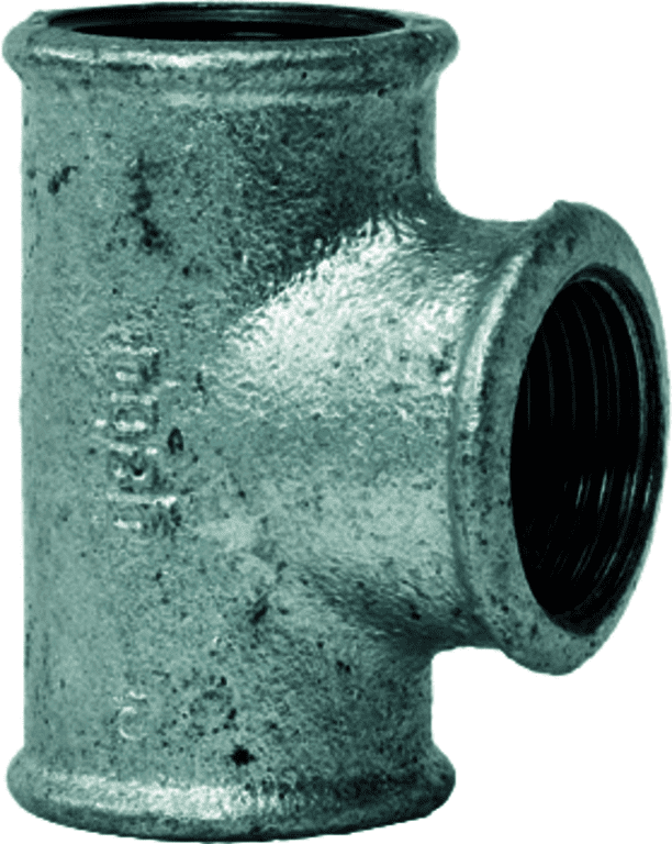 gebofittings Temperguss Gewindefittings 130-T-Stk. 1 1/4"x1/2"x1 1/4",red.,verz. gebofittings Temperguss Gewindefittings 130-T-Stk. 1 1/4"x1/2"x1 1/4",red.,verz.