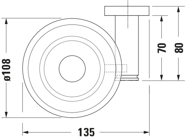DU D-Code Seifenschale Pos Links Chrom