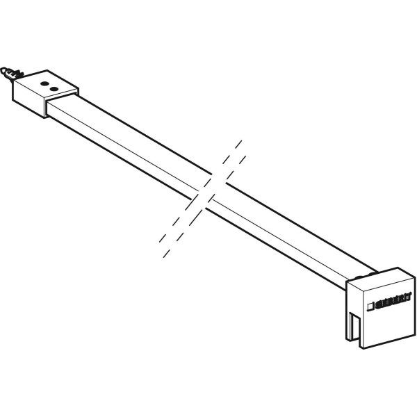 Geberit Stabilisierungsstange Wandmontage für Walk-in-Duschwand