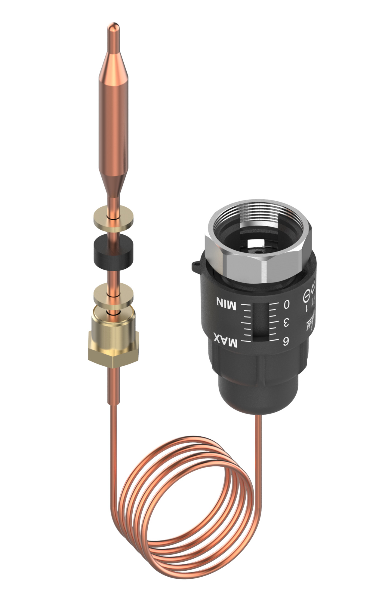 Danfoss thermo. Stellantrieb mit Standardfühler (TR) f. PTC2+P Danfoss thermo. Stellantrieb mit Standardfühler (TR) f. PTC2+P