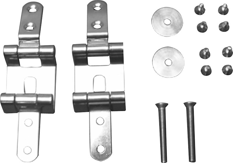 DU Scharnierpaar für WC-Sitz Chrom 006520, 006430