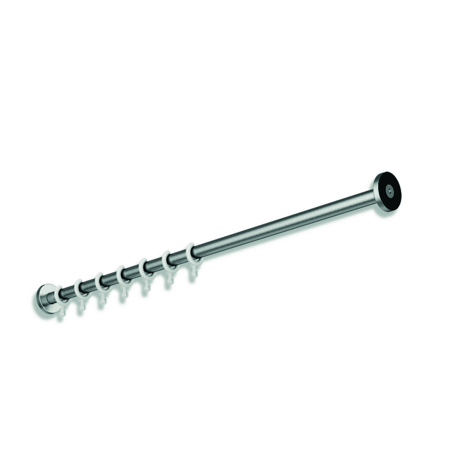 HEWI VH-Stange, d:25, L:1000, 10 Ringe, schliff